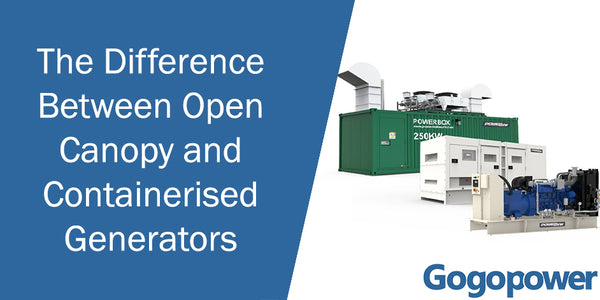 The difference between open, canopy and containerised generators