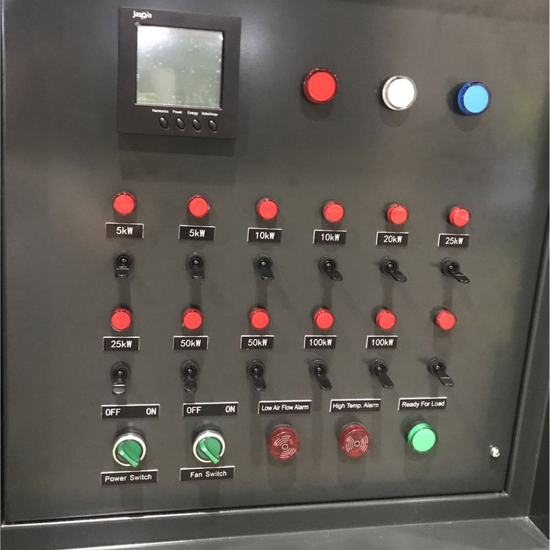 PowerLink 1500KW Load Bank buttons